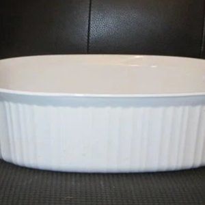 Corning Ware F-14-B French White 4 Liter Oval Casserole Dish No Lid.